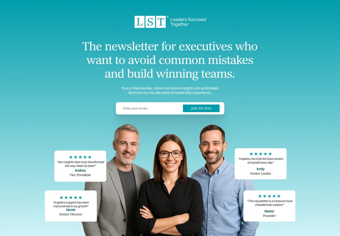 Diseño de sitio web para LST